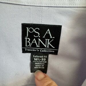 Jos. A. Bank Traveler's Collection Gray Shirt